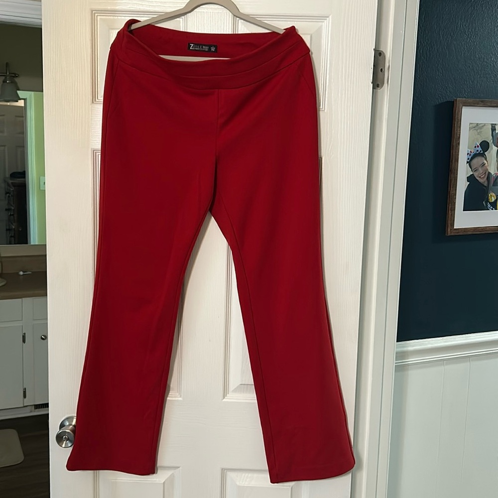 Red dress pants
